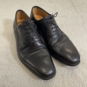 Magnanni Federico Napa Black Men's‎ Lace Up Cap Toe Shoes Size 11D 12654